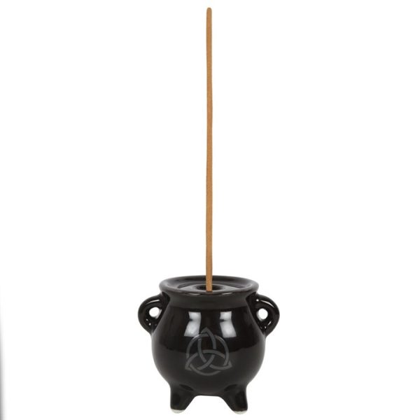 Triquetra Cauldron Ceramic Incense Holder - Image 2