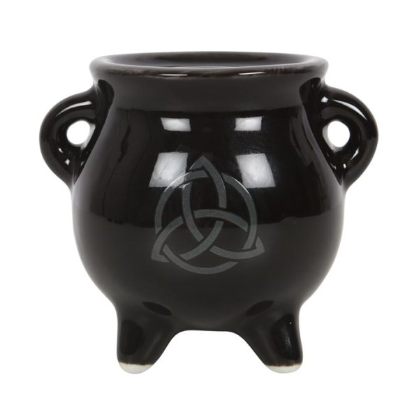 Triquetra Cauldron Ceramic Incense Holder - Image 3