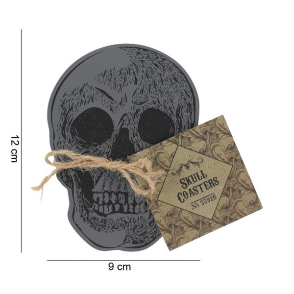 Set Of 4 Skull Coasters - Image 5