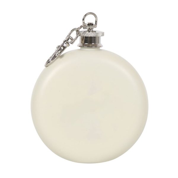 Happy Camper Hip Flask with Keyring - Image 2