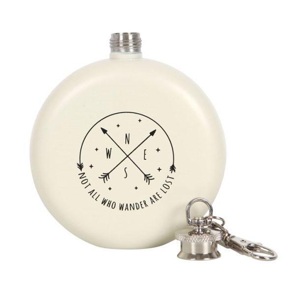 Happy Camper Hip Flask with Keyring - Image 3