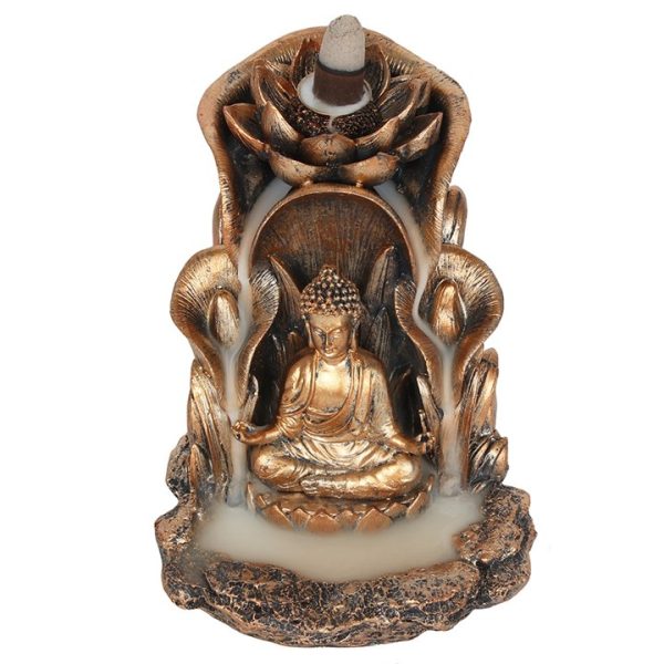 Bronze Buddha Backflow Incense Burner - Image 2