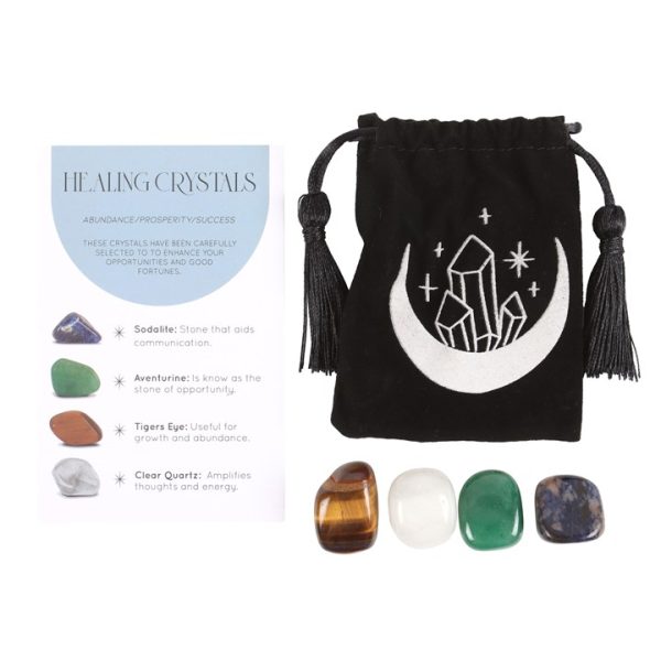 Success Healing Crystal Set with Moon Trinket Dish - Image 2