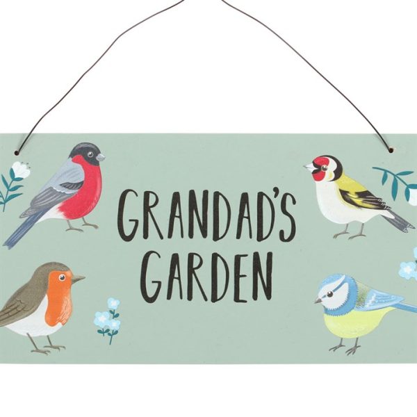 Grandad's Garden British Garden Birds Sign - Image 3