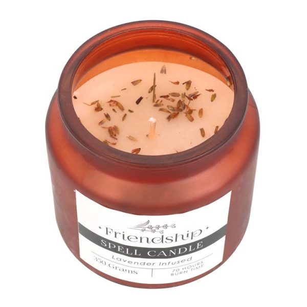 Lavender Infused Friendship Spell Candle - Image 2