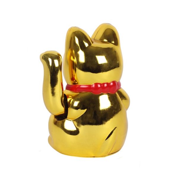 6 Inch Gold Money Cat - Image 2