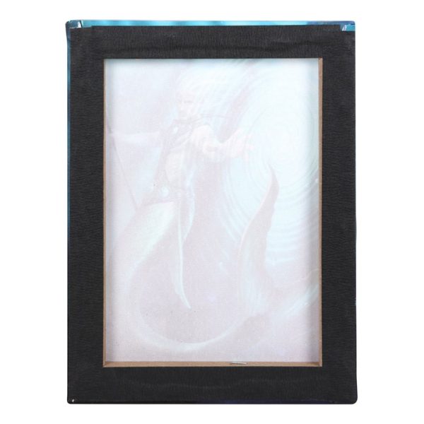 19x25cm Water Element Wizard Canvas Plaque by Anne Stokes - Image 3