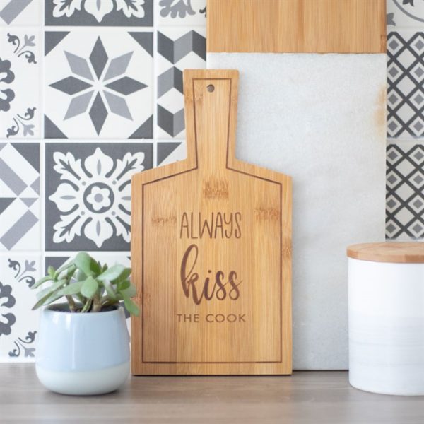 Kiss the Cook Bamboo Serving Board - Image 4