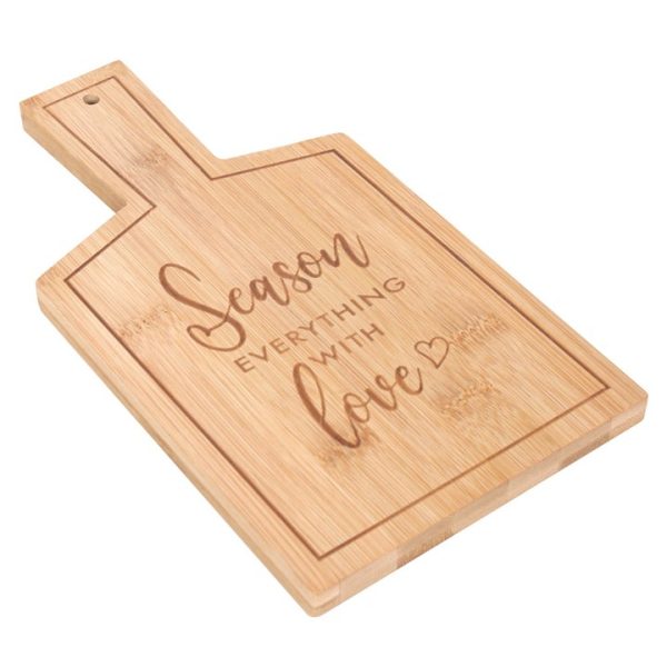 Season Everything with Love Bamboo Serving Board - Image 3