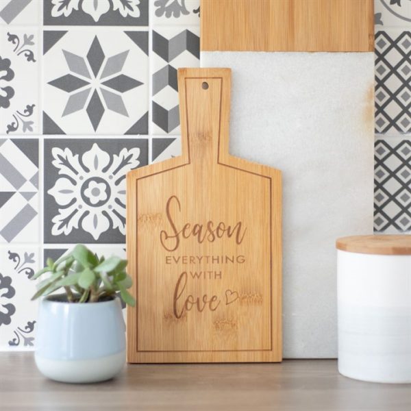 Season Everything with Love Bamboo Serving Board - Image 4