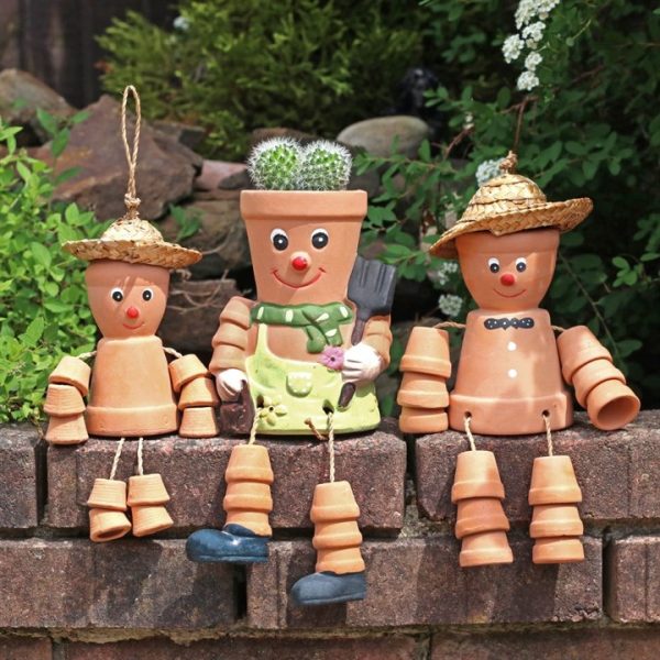 Terracotta Pot Man Planter - Image 3