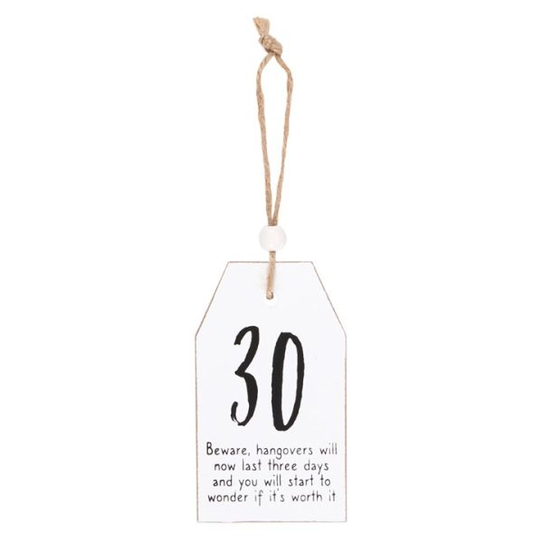 30 Milestone Birthday Hanging Sentiment Sign