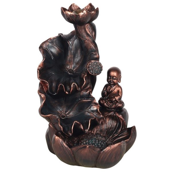 Bronze Effect Buddha Backflow Incense Burner - Image 2