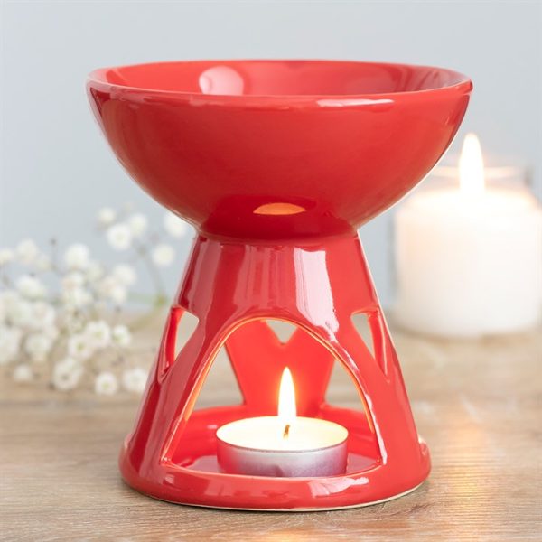 Red Deep Bowl Oil Burner - Image 4