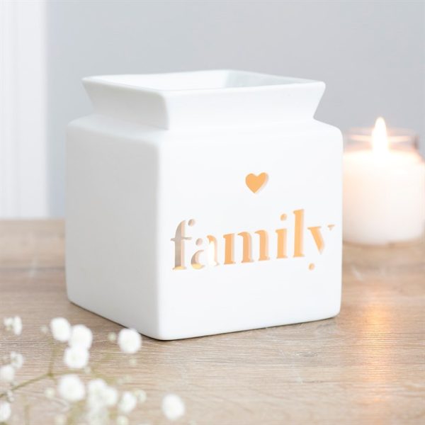 White Family Cut Out Oil Burner - Image 4