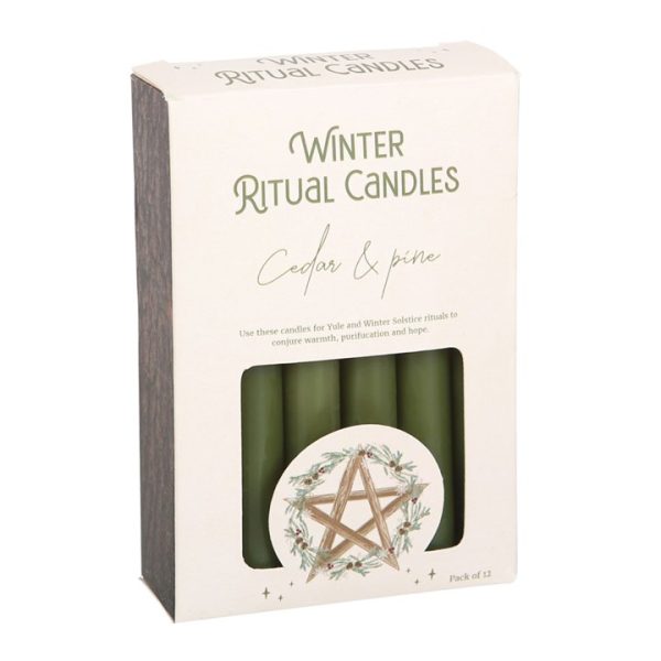 Cedar & Pine Winter Ritual Spell Candles - Image 2