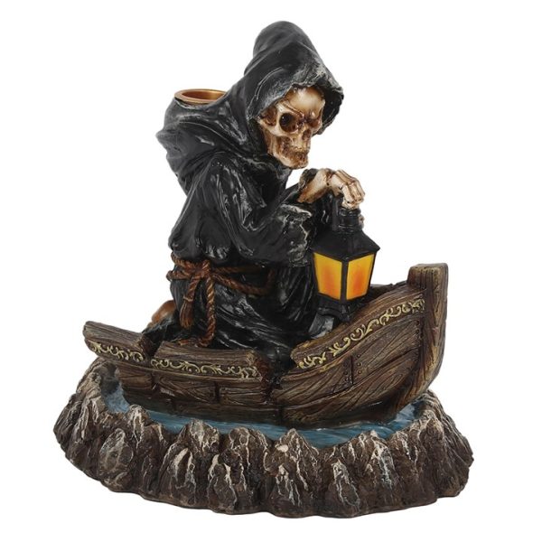 Grim Reaper Boat Backflow Incense Burner - Image 2