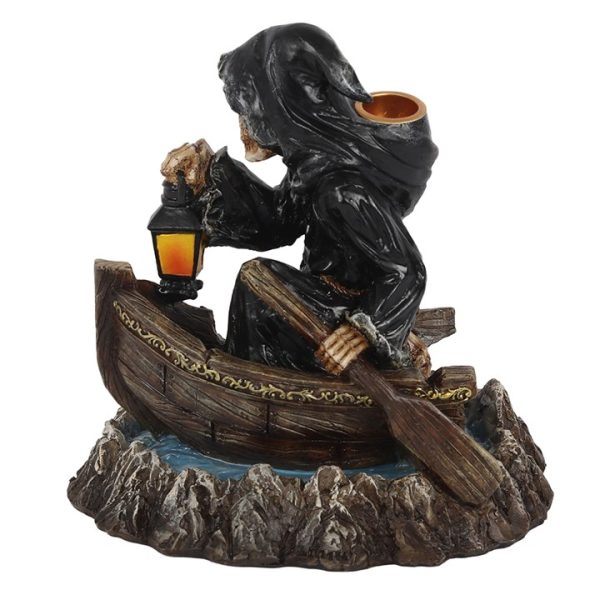 Grim Reaper Boat Backflow Incense Burner - Image 3