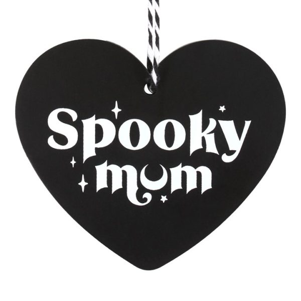 Spooky Mum Hanging Heart Sign - Image 3