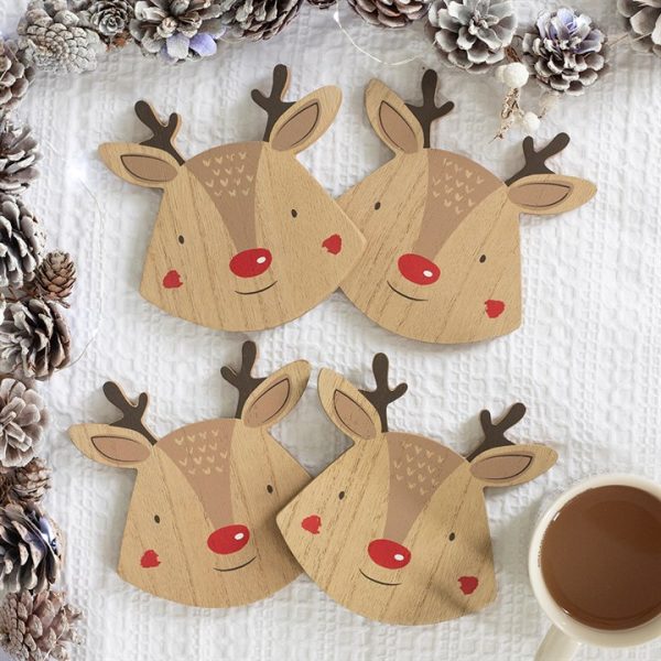 Set of 4 Reindeer Coasters - Image 3