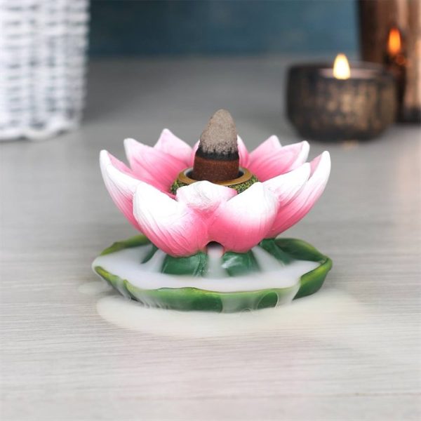 Coloured Lotus Backflow Incense Burner - Image 4