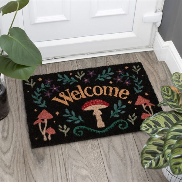 Black Mushroom Welcome Doormat - Image 4