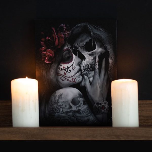 19x25cm Dead Kiss Canvas Plaque by Spiral Direct - Image 4