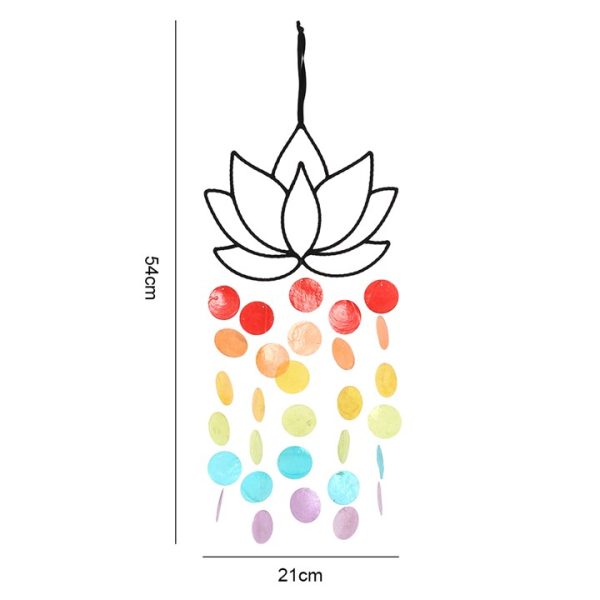 67cm Wire Lotus Hanging Decoration - Image 2