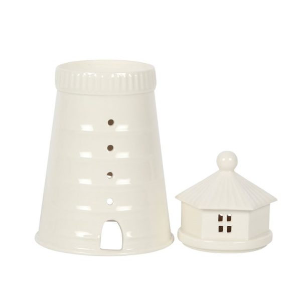 White Lighthouse Oil Burner - Image 2