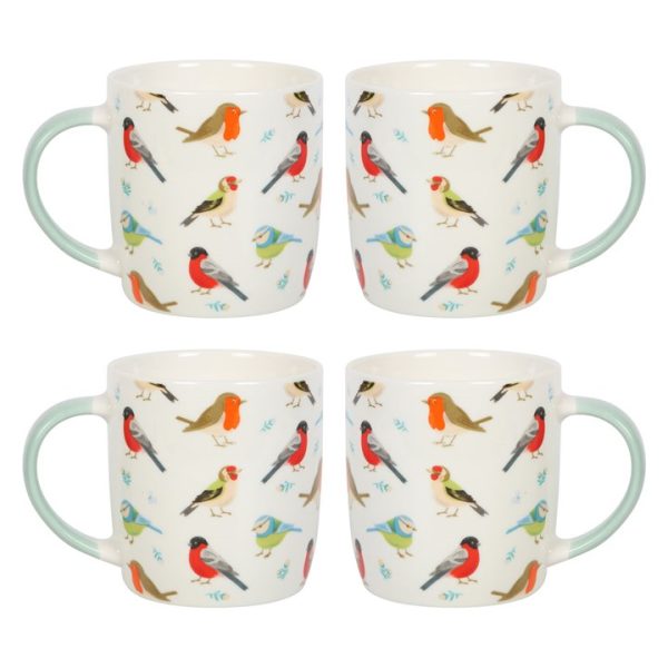 Set of 4 Garden Bird Mugs - Image 2