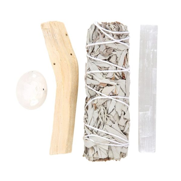 Smudge Kit with Clear Quartz Crystal - Image 4