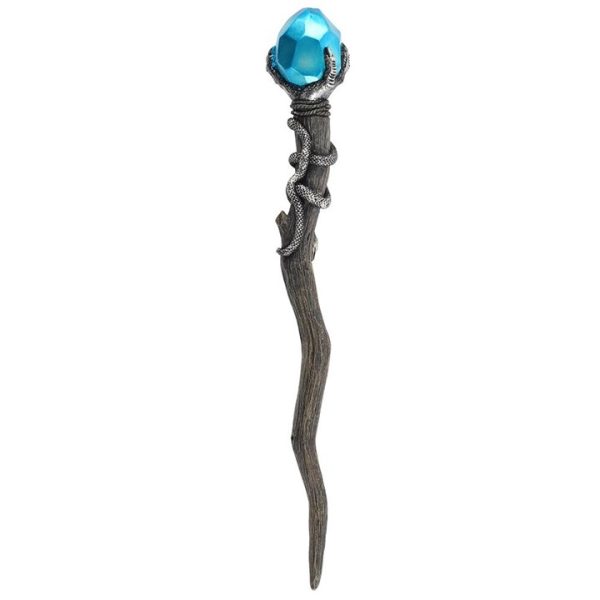 Silver Claw Wand with Blue Gem - Image 2