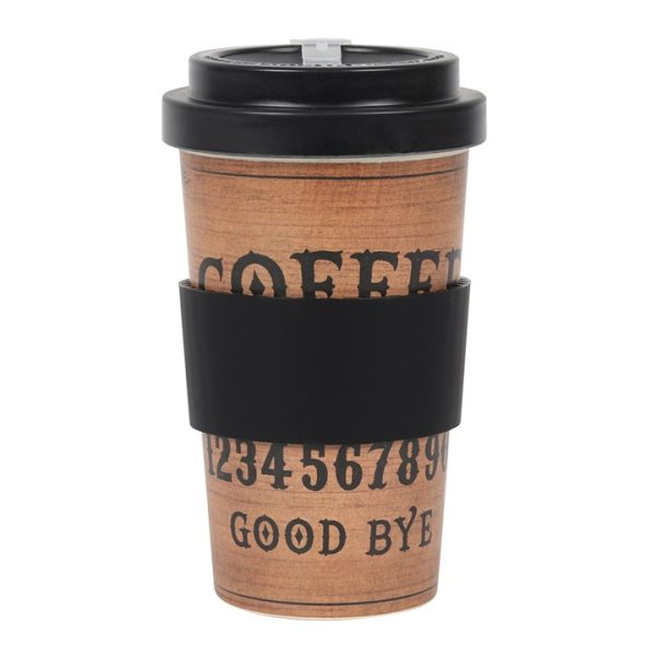 Classic Talking Board Bamboo Eco Travel Mug - Image 4