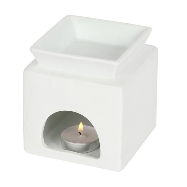 White Love Cut Out Oil Burner - Image 2