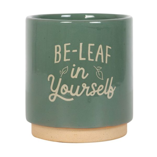 Green Be-Leaf in Yourself Plant Pot - Image 2