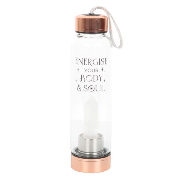 Clear Quartz Body and Soul Glass Water Bottle - Image 2