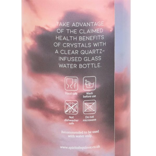 Clear Quartz Body and Soul Glass Water Bottle - Image 6