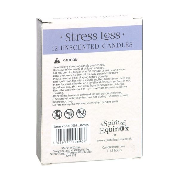 Pack of 12 Stress Less Spell Candles - Image 2