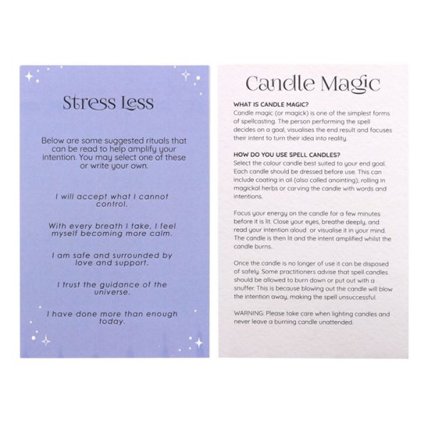 Pack of 12 Stress Less Spell Candles - Image 4