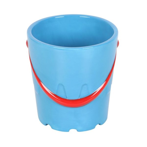 Bucket Shaped Ceramic Mug with Spade Spoon - Image 3