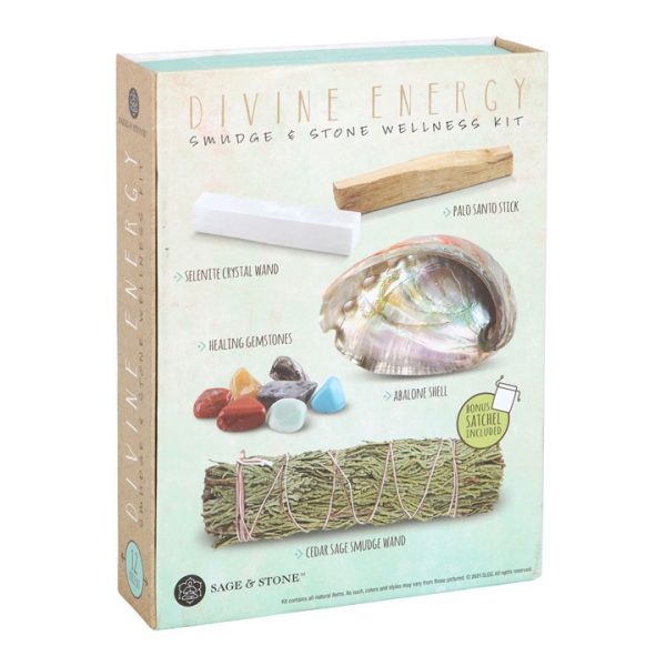 Divine Energy Smudge and Stone Wellness Kit - Image 2