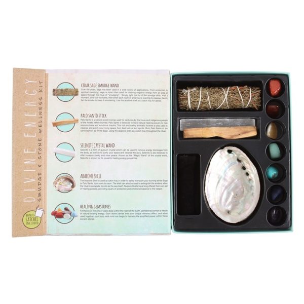 Divine Energy Smudge and Stone Wellness Kit - Image 3