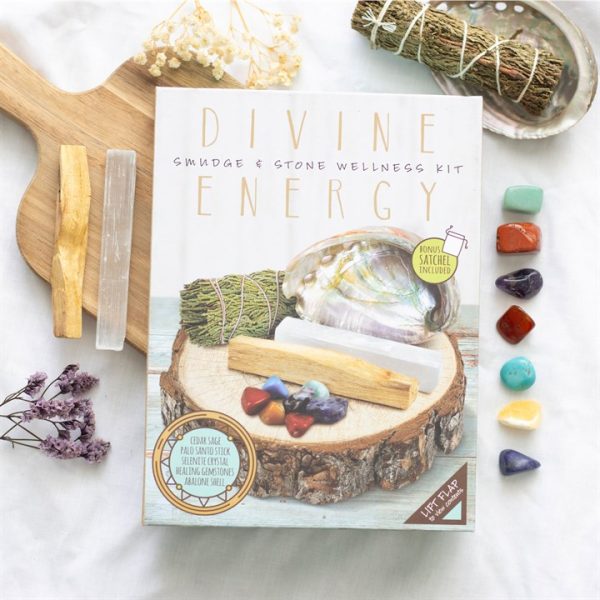 Divine Energy Smudge and Stone Wellness Kit - Image 5