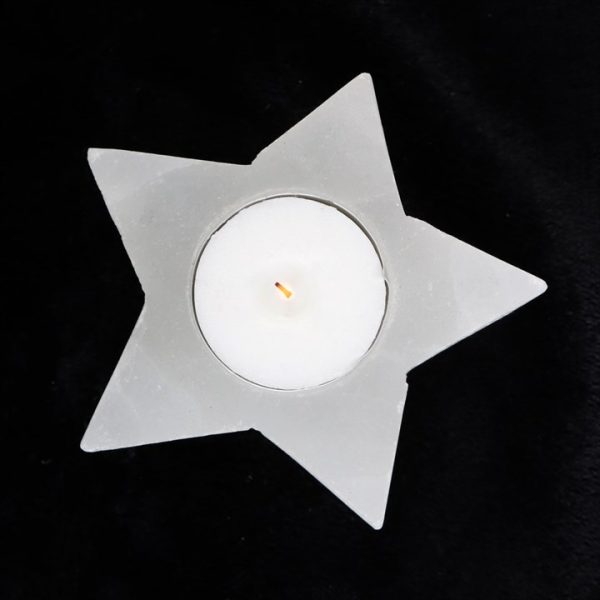 Selenite Star Tealight Holder - Image 2