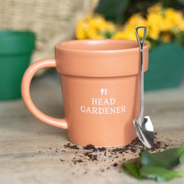 Head Gardener Ceramic Plant Pot Mug and Spoon - Image 5