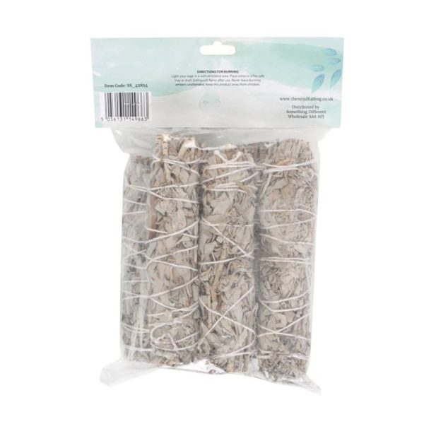 Pack of 6 15cm Medium White Sage Smudge Stick Wands - Image 2