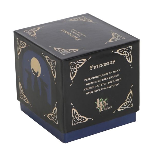 'Moon Gazing Hares' Friendship Candle by Lisa Parker - Image 4