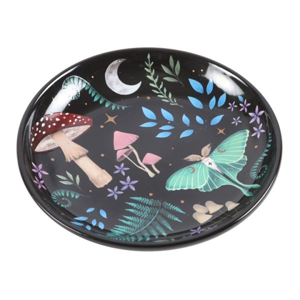 Round Dark Forest Print Trinket Dish - Image 2