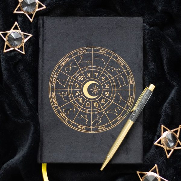 Astrology Wheel Journal with Black Obsidian Pen - Image 5