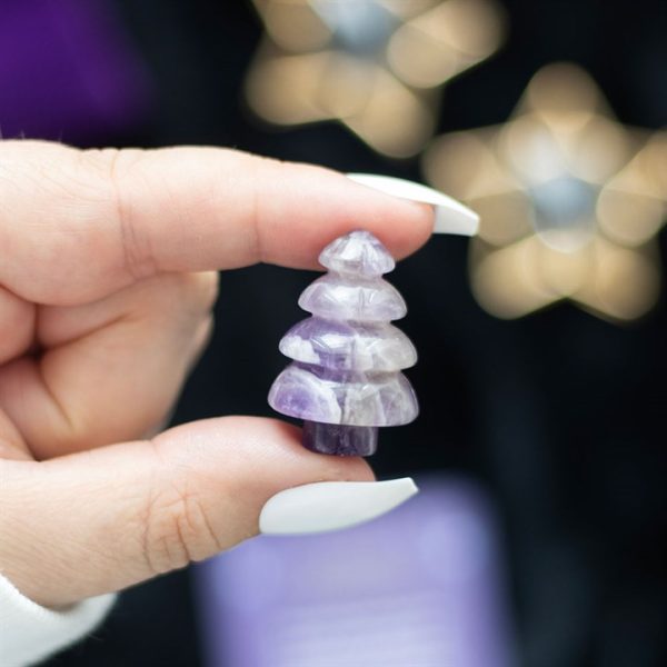 Amethyst Crystal Christmas Tree in a Bag - Image 4